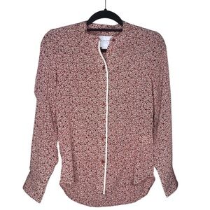 The Shirt by Rochelle Behrens Button Down Shirt Red Size XS